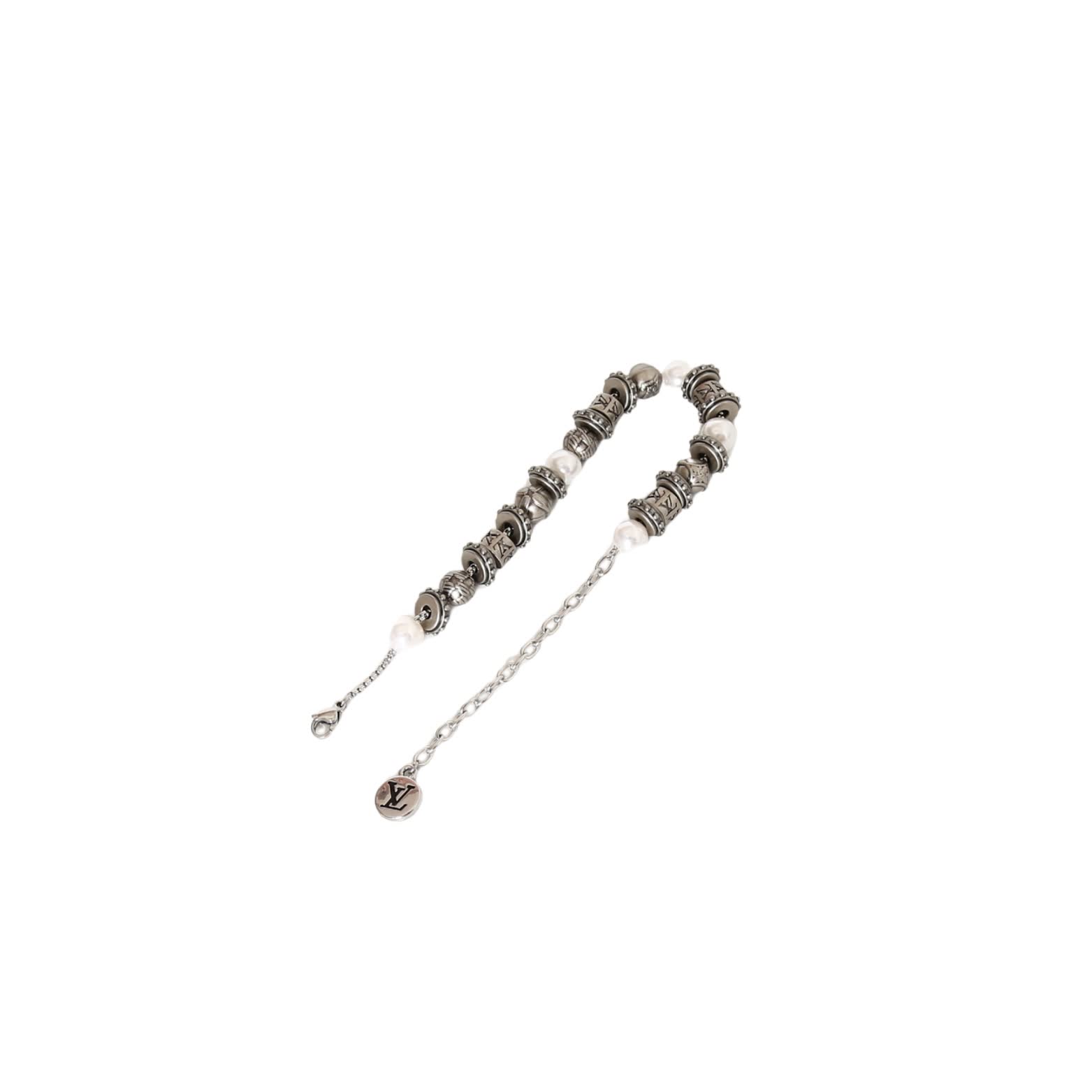 Louis Vuitton Silver Beaded Bracelet